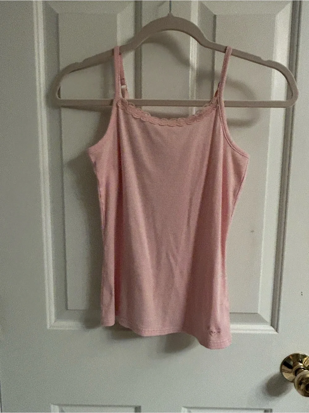 Girls Justice Pink Lace-Trim Camisole Tank